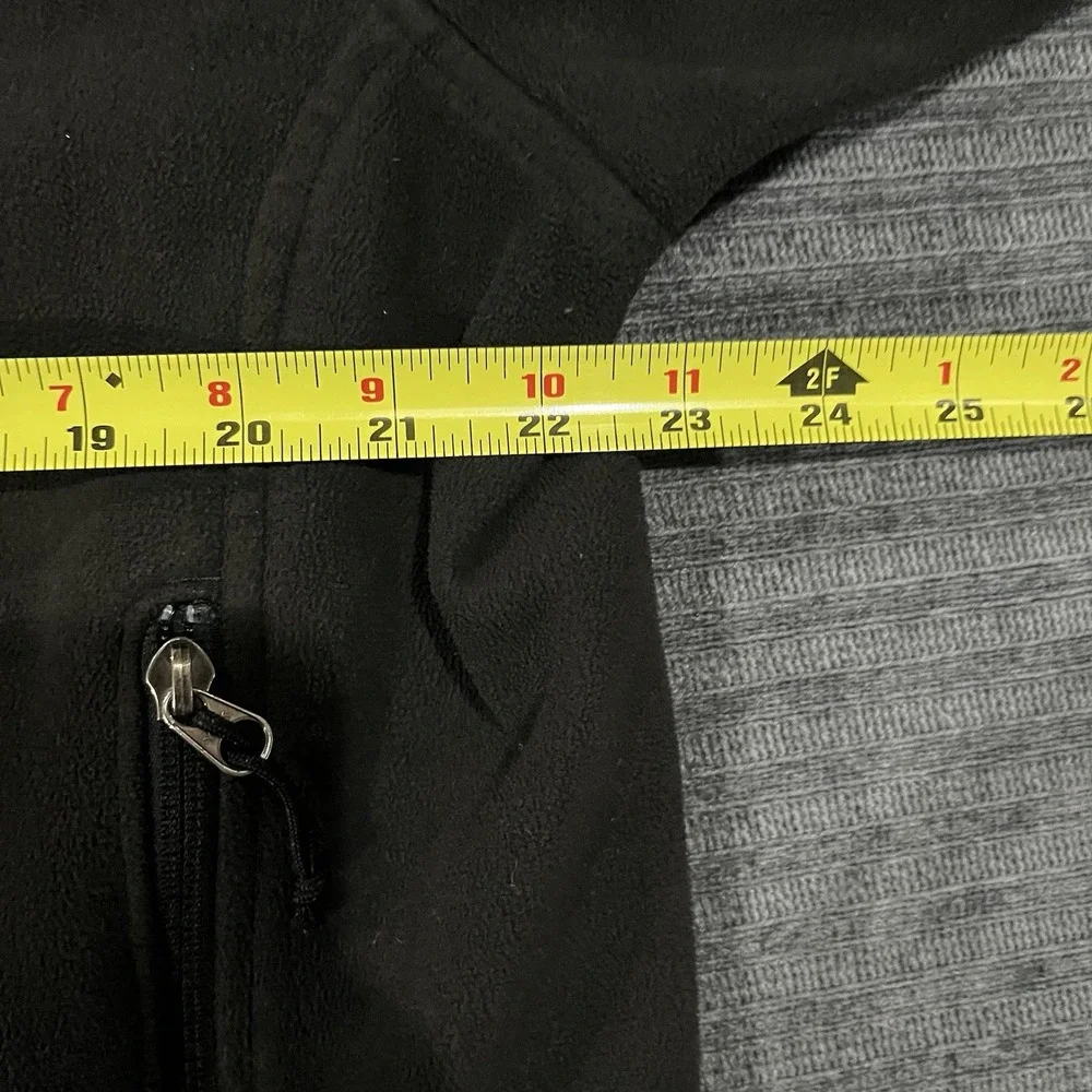 The North Face Jacket WindWall Mens Large Black Fleece Winter Fall WARM